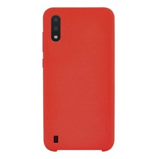 Накладка Silicone Case для Samsung Galaxy A01, Красная