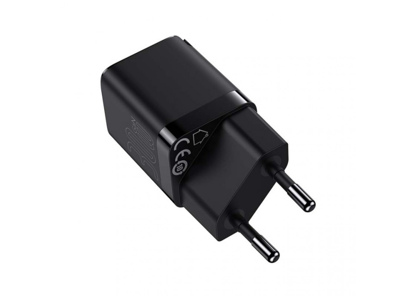 Сетевое зарядное устройство Baseus GaN3 Fast Charger 1C 30W EU, Чёрное (CCGN010101)